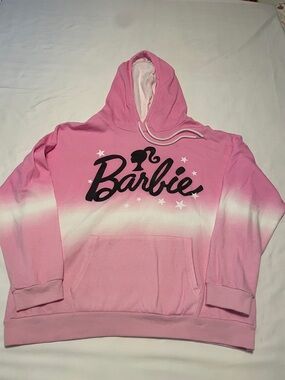 Barbie Pink and White tie dye hoodie size xxxl